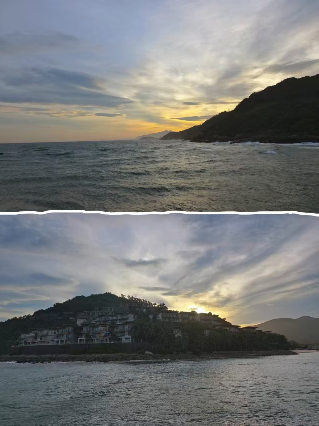 灯塔附近的山海景色